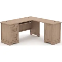 Sauder® Rollingwood® Brushed Oak L-Shaped Desk