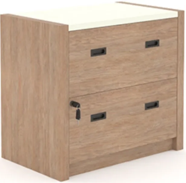 Sauder® Dixon City® Brushed Oak Lateral File Cabinet