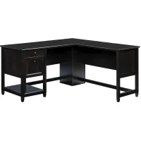 Sauder® Edge Water® Estate Black® L-Shaped Office Desk