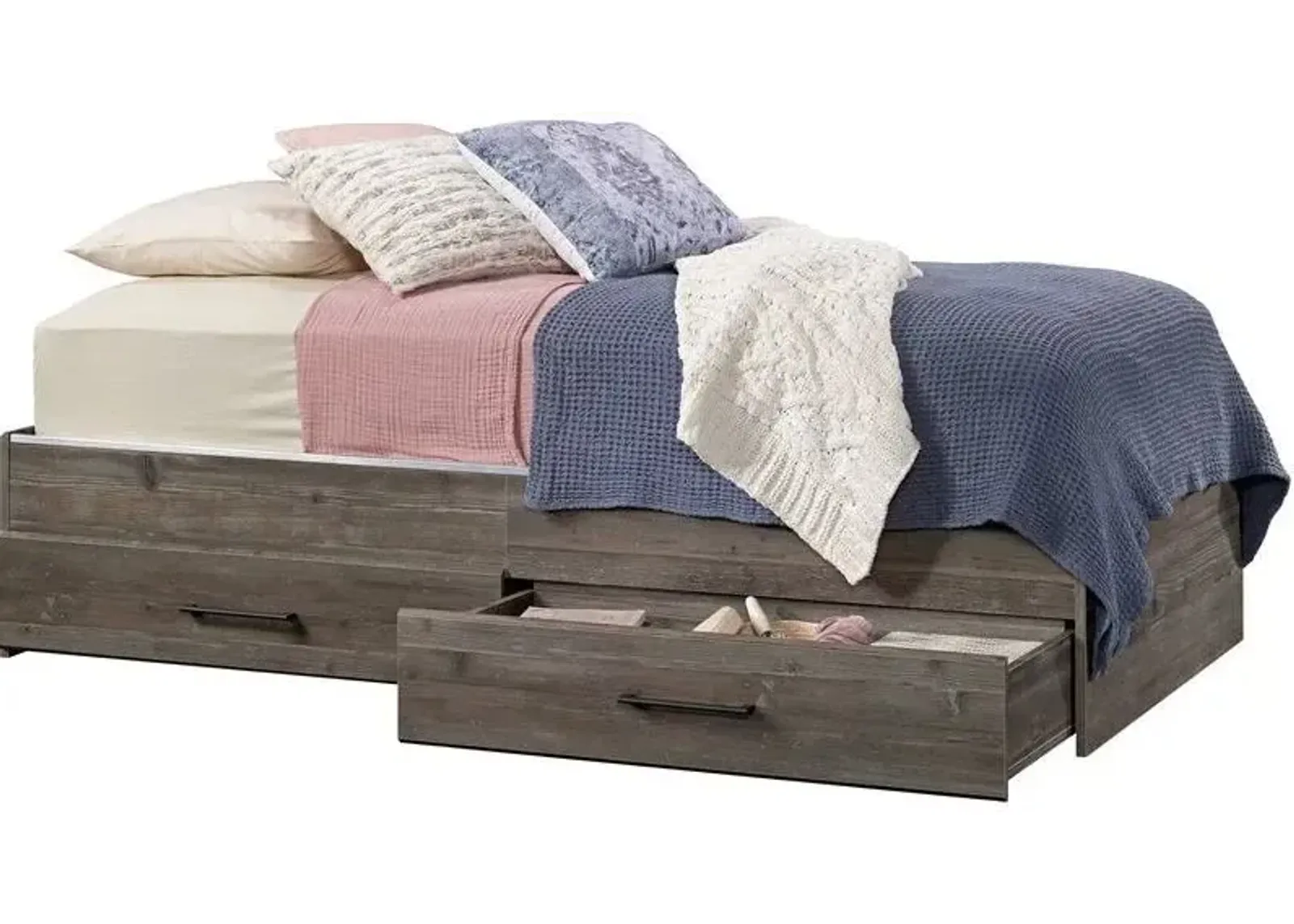 Sauder® Summit Station® Pebble Pine® Twin Mate's Bed