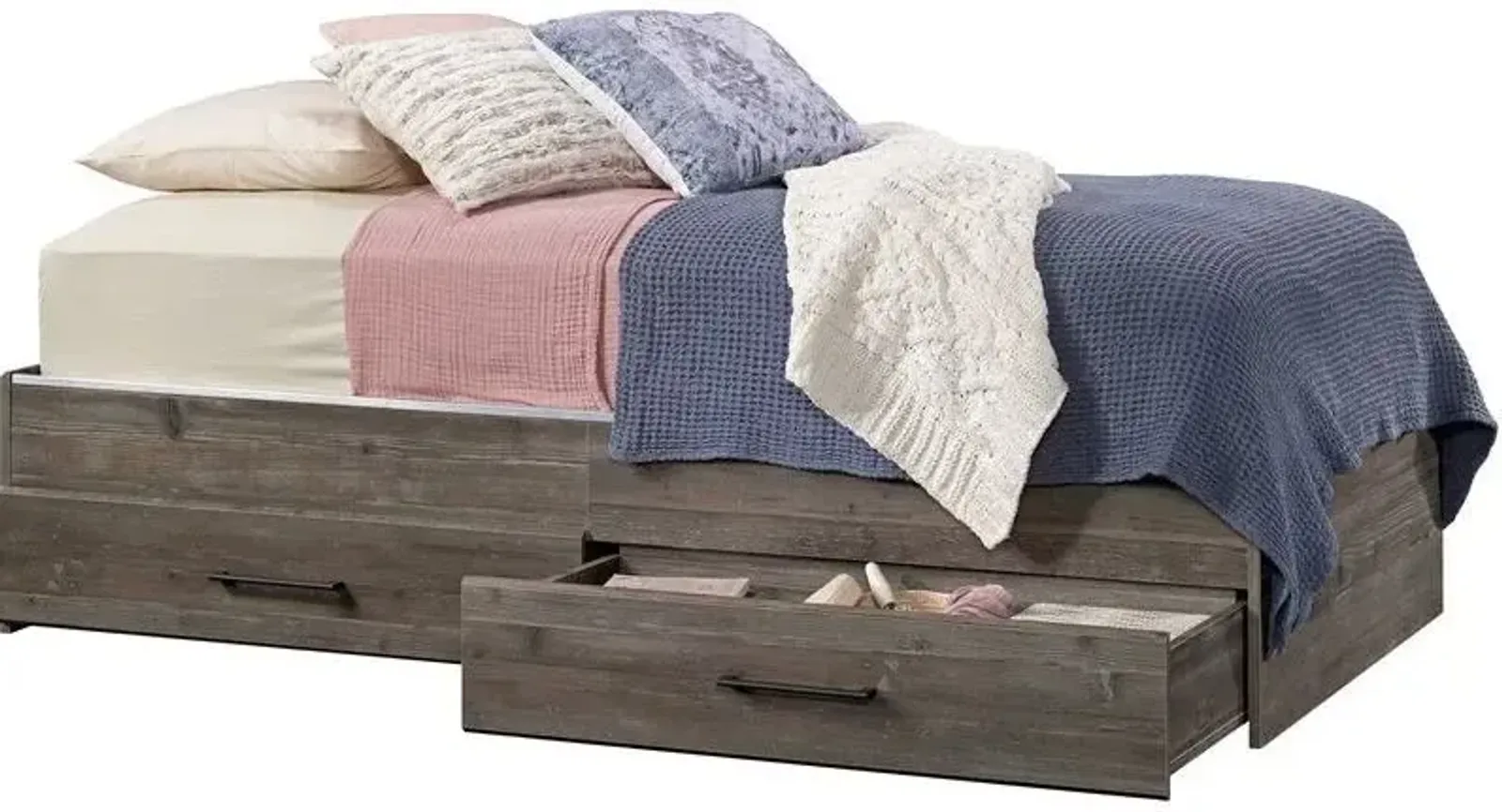 Sauder® Summit Station® Pebble Pine® Twin Mate's Bed