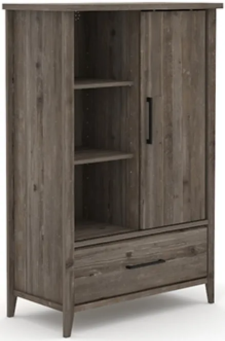 Sauder® Summit Station® Pebble Pine® Wardrobe/Armoire with Storage