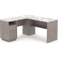 Sauder® East Rock® Ashen Oak L-Shaped Desk