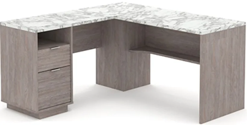 Sauder® East Rock® Ashen Oak L-Shaped Desk