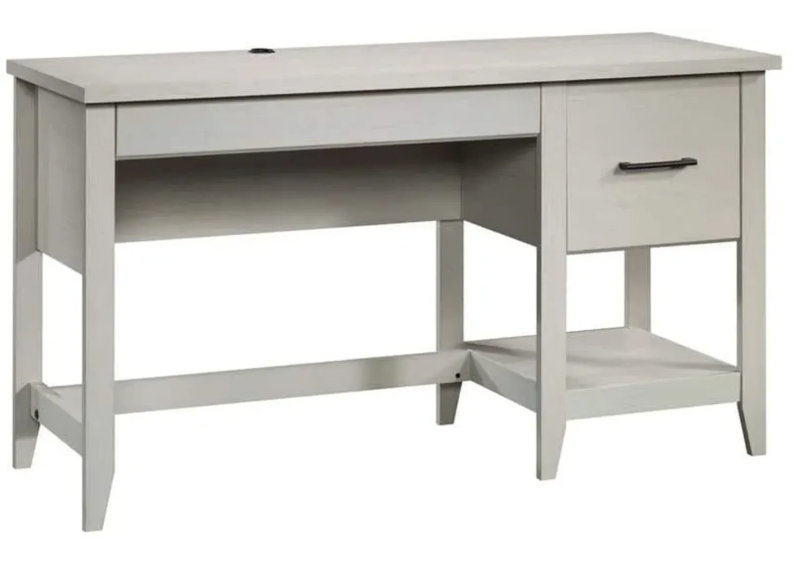 Sauder® Summit Station® Glacier Oak® Single Pedestal Desk