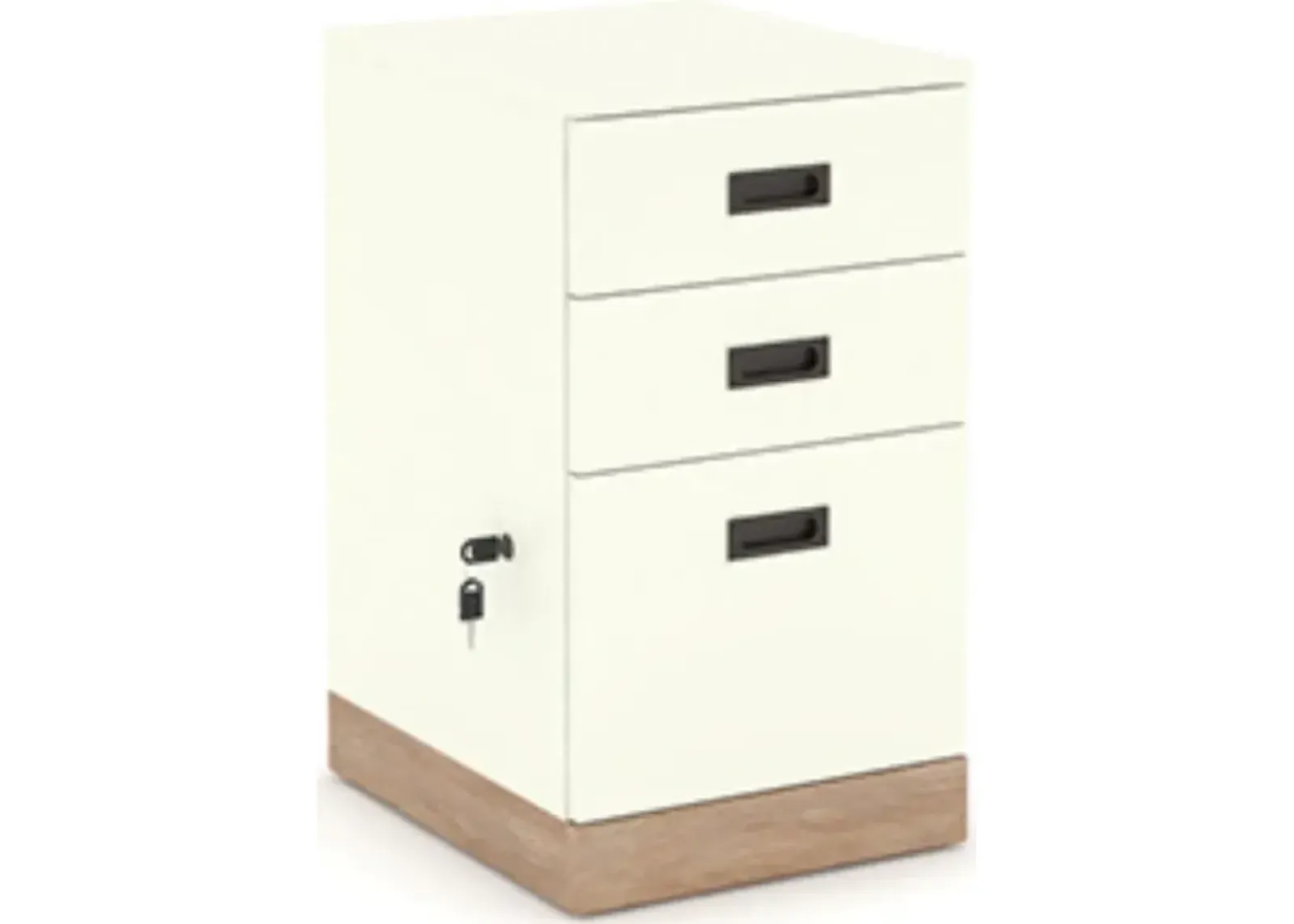 Sauder® Dixon City® Pebbled White Mobile File Cabinet