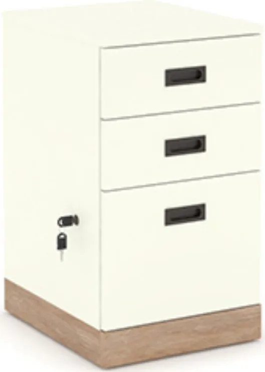 Sauder® Dixon City® Pebbled White Mobile File Cabinet