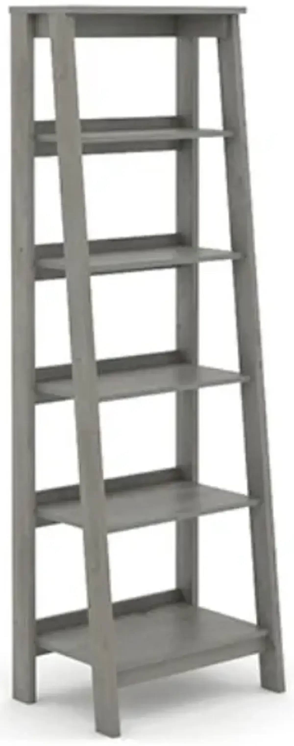 Sauder® Trestle® Light Gray/Mystic Oak® 5-Shelf Open Display Bookcase