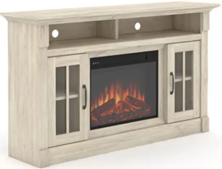 Sauder® Select Chalk Oak® Fireplace TV Credenza
