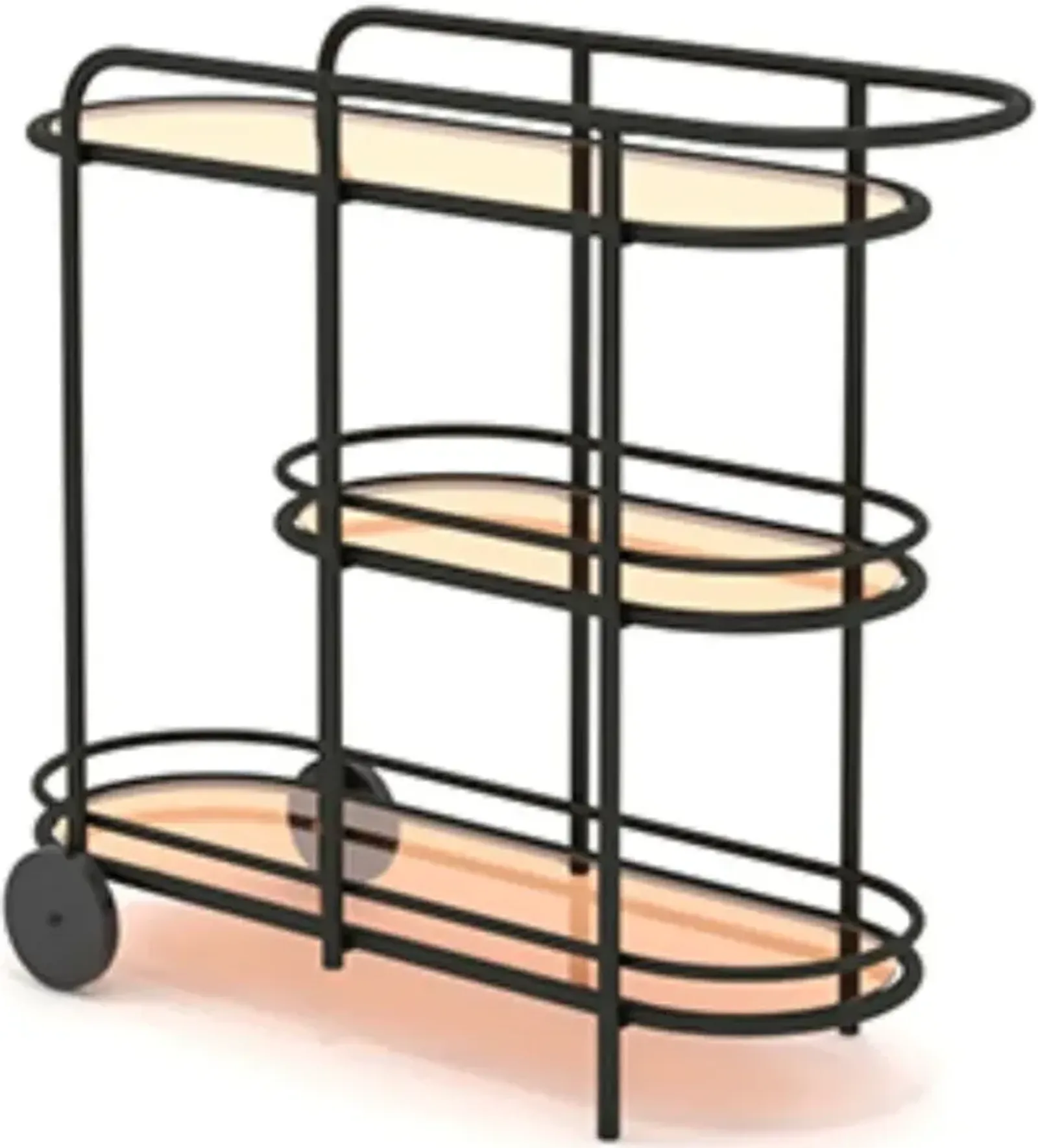 Sauder® Coral Cape® Black Bar Cart