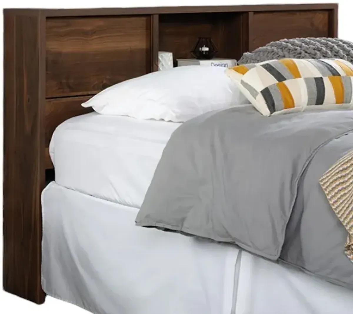 Sauder® Harvey Park® Grand Walnut® Full/Queen Bookcase Headboard