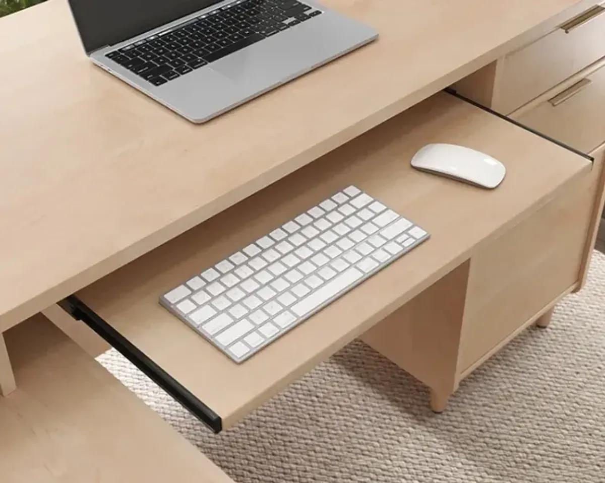 Sauder® Clifford Place® Natural Maple L-Shaped Desk