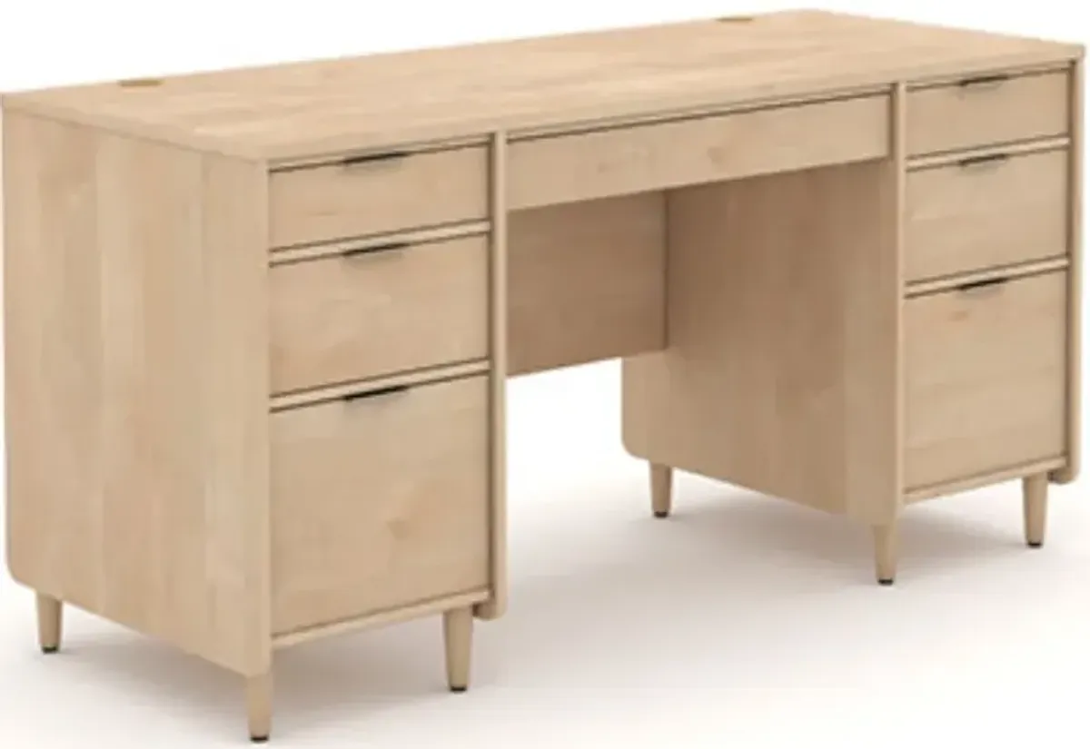 Sauder® Clifford Place® Natural Maple Executive Office Desk