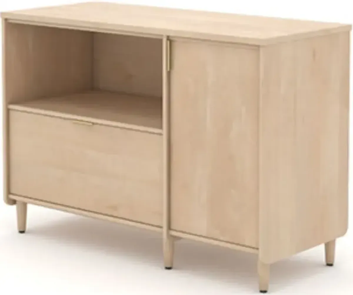 Sauder® Clifford Place® Natural Maple TV Credenza with Storage