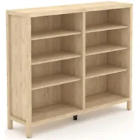 Sauder® Pacific View® Beige/Prime Oak® Cubby Storage Bookcase