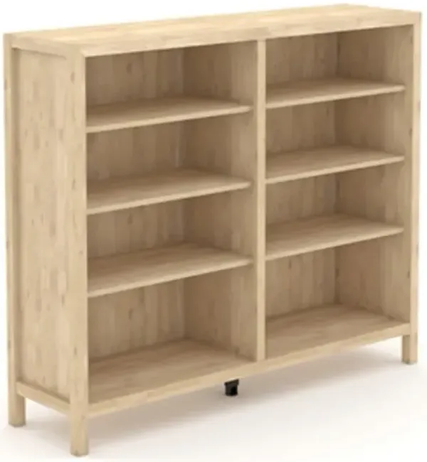 Sauder® Pacific View® Beige/Prime Oak® Cubby Storage Bookcase