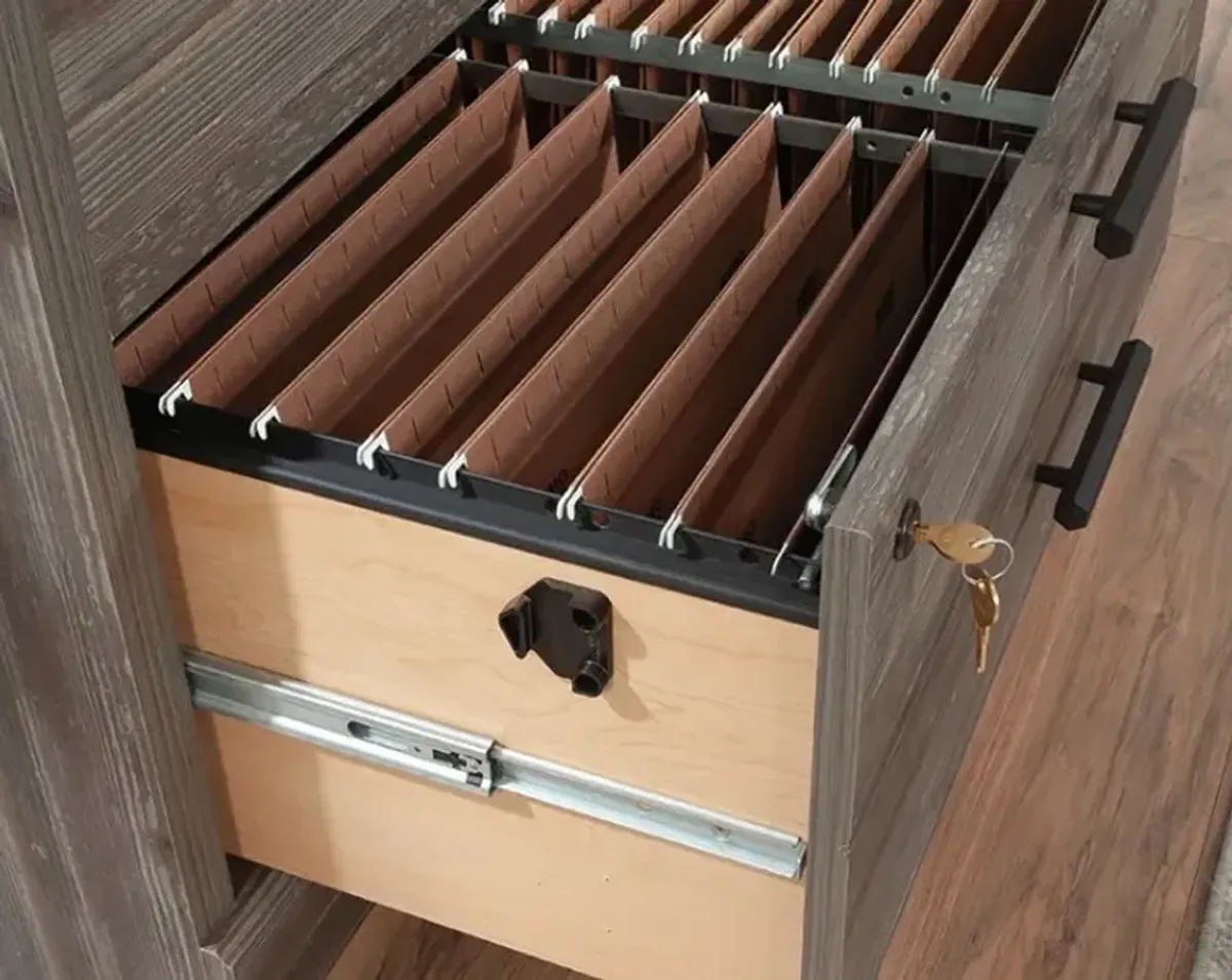 Sauder® Aspen Post® Pebble Pine® Lateral File Cabinet