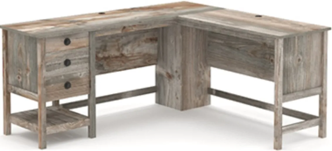 Sauder® Granite Trace® Rustic Cedar® L-Shaped Desk