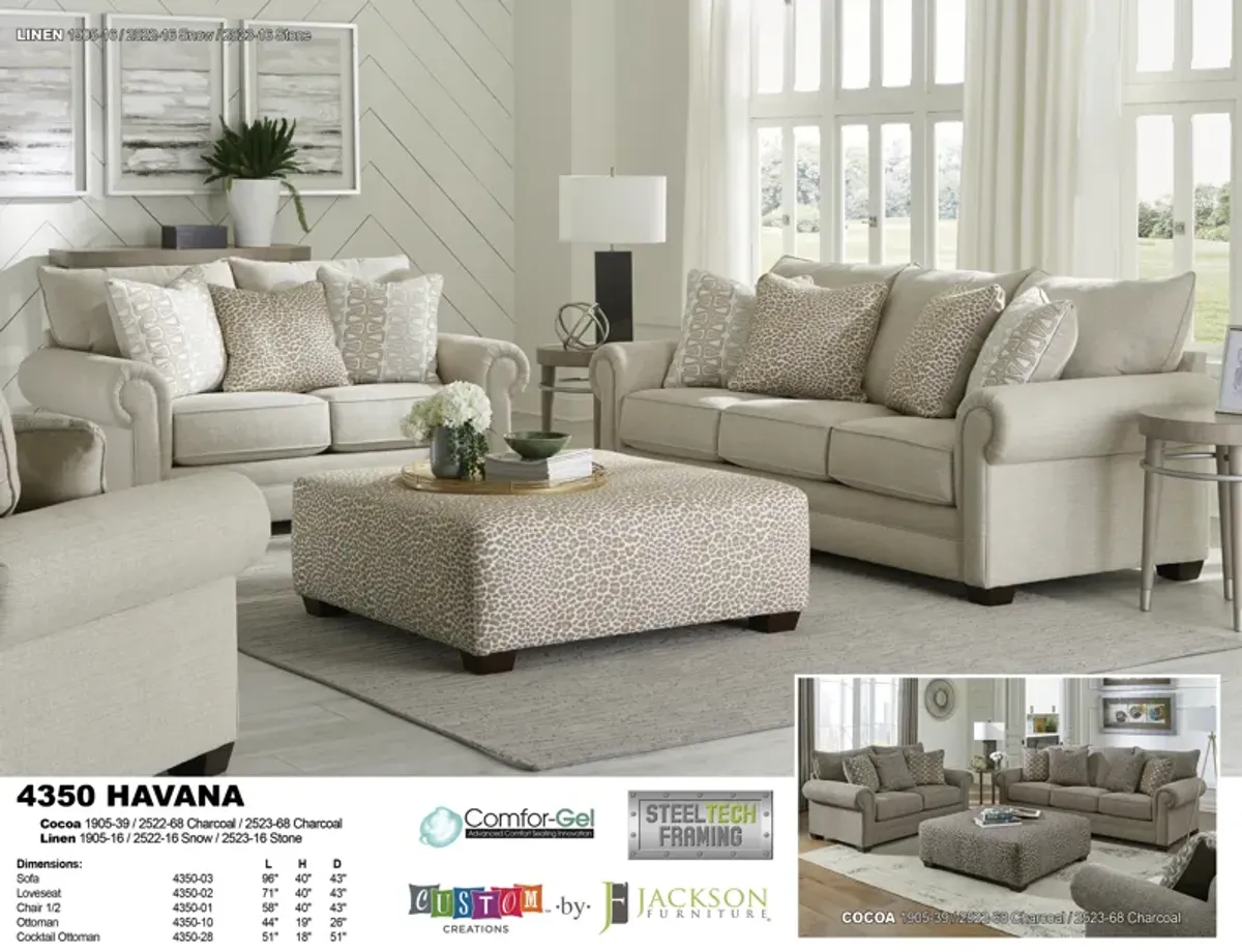 iAmerica Castillo Square Cocktail Ottoman