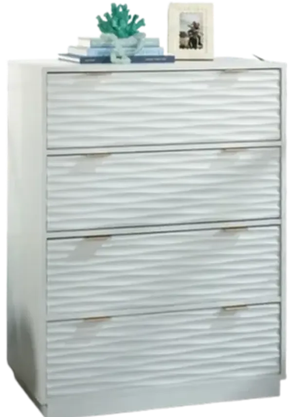 Sauder® Morgan Main® White 4-Drawer Dresser