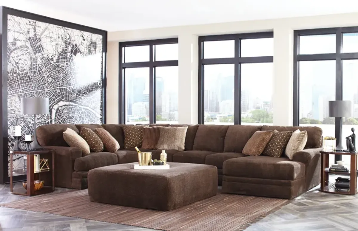 iAmerica Furniture Hercules Chocolate 40" Ottoman