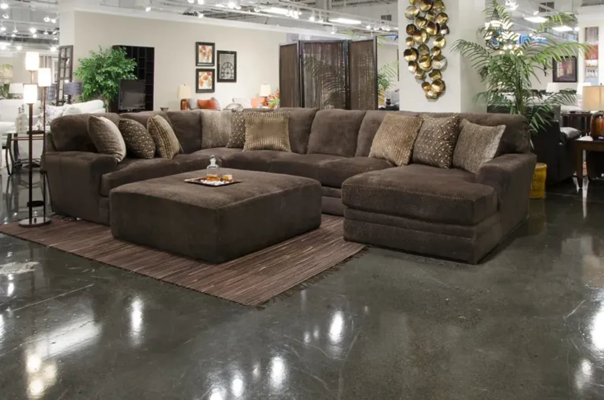iAmerica Hercules Chocolate 51" Cocktail Ottoman