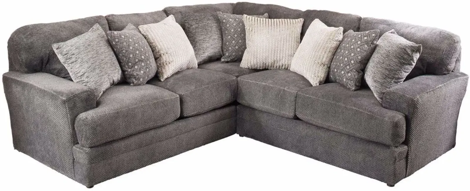 iAmerica Furniture Hercules Smoke 2-Piece Sectional P80572263