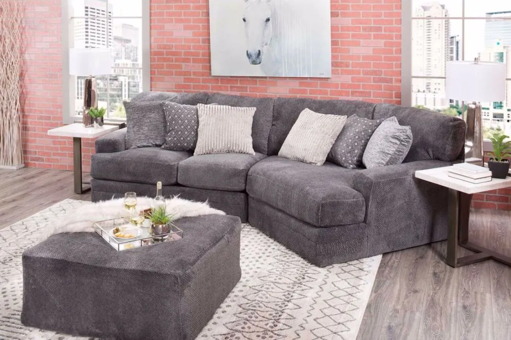 iAmerica Furniture Hercules Smoke 2-Piece Sectional P56585882