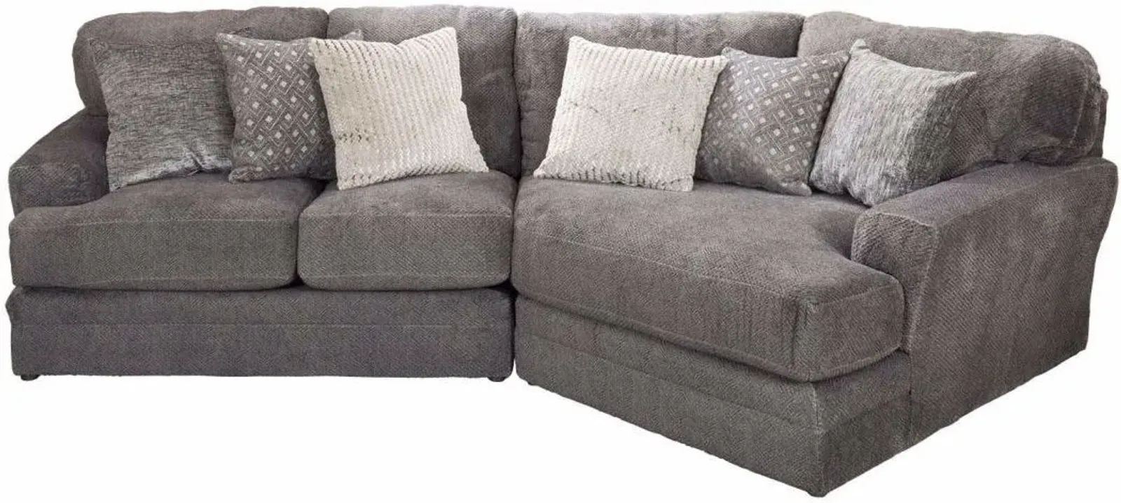 iAmerica Furniture Hercules Smoke 2-Piece Sectional P56585882