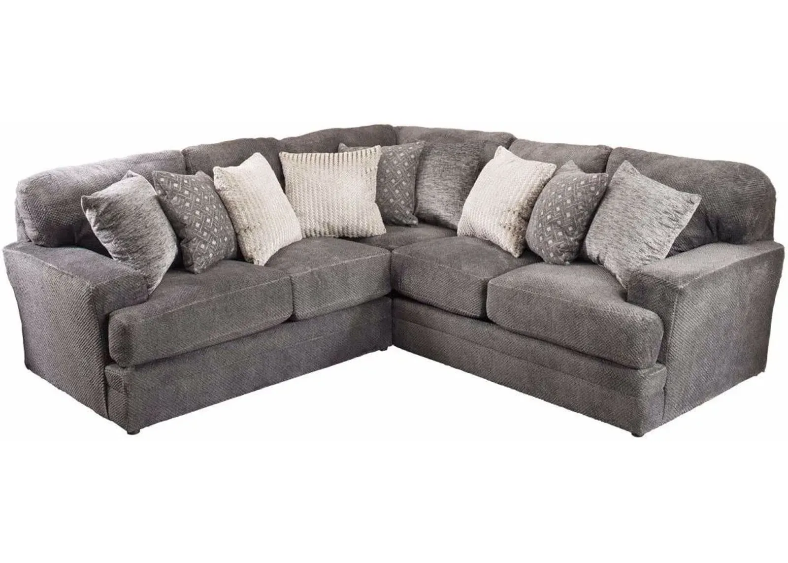 iAmerica Furniture Hercules Smoke 2-Piece Sectional