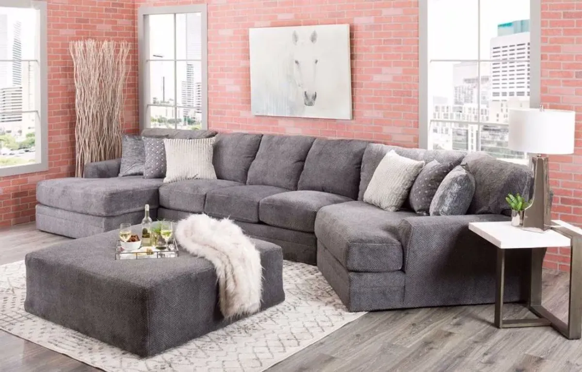 iAmerica Furniture Hercules Smoke 3 Piece Sectional P02579399