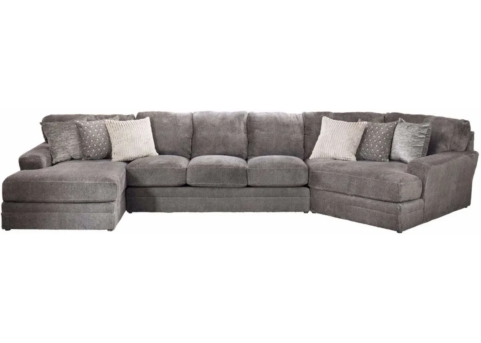 iAmerica Furniture Hercules Smoke 3 Piece Sectional P02579399