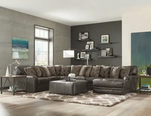 iAmerica Jacobi Steel 3-Piece Sectional Sofa