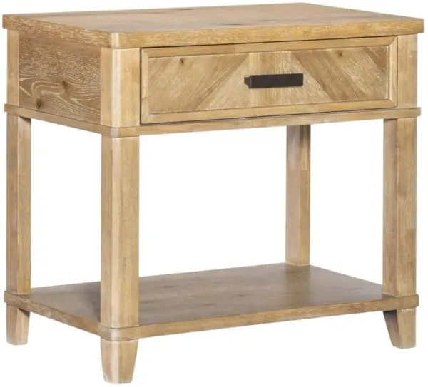 Legacy Classic Torrance Aged Driftwood Open Nightstand
