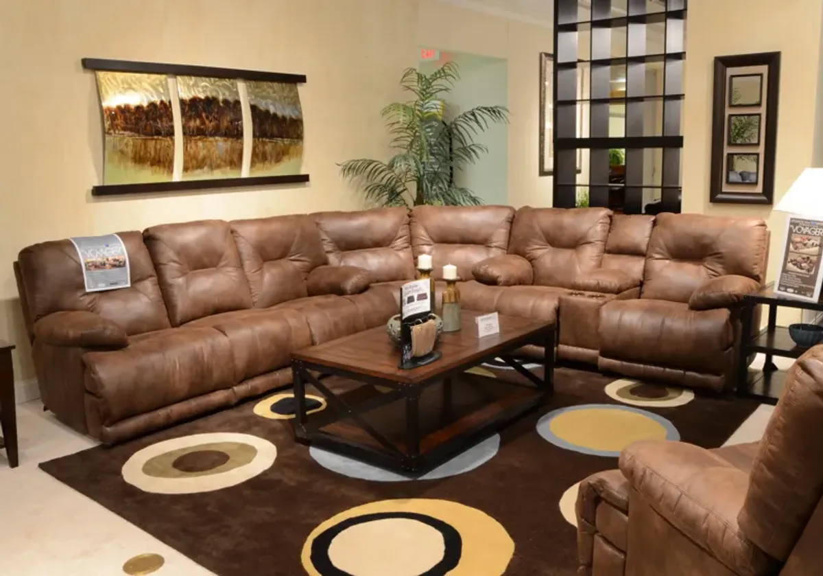 iAmerica Odyssey Elk Lay Flat Reclining Console Loveseat