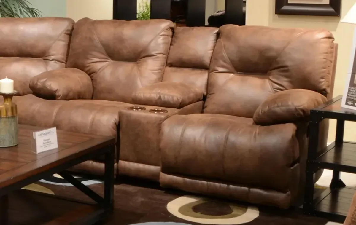 iAmerica Odyssey Elk Lay Flat Reclining Console Loveseat