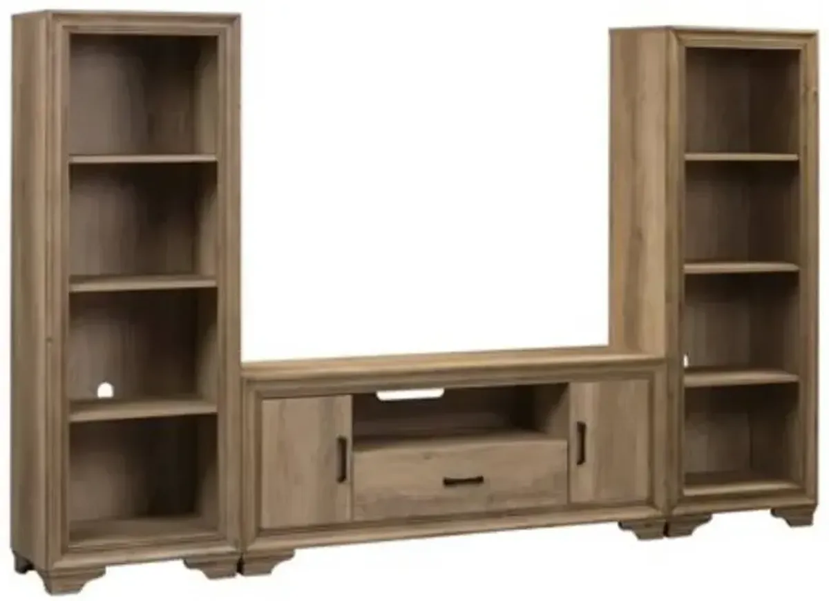 Liberty Furniture Sun Valley Sandstone Entertainment Center with Piers