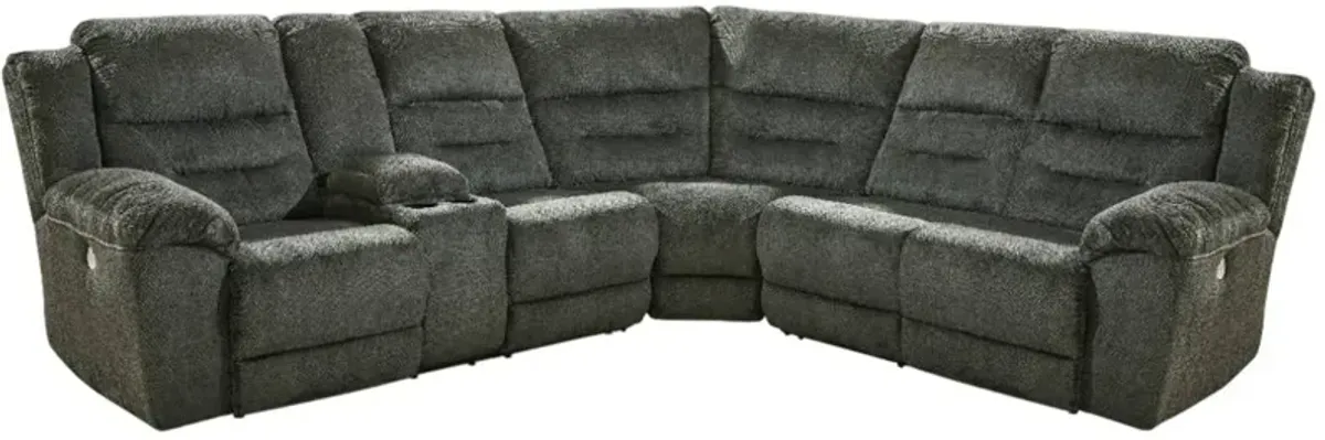 Signature Design by Ashley® Nettington 3-Piece Power Reclining Sectional with Console