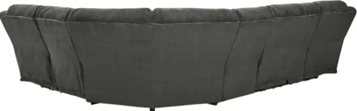 Signature Design by Ashley® Nettington 4-Piece Smoke L-Shape Power Reclining Sectional Sofa