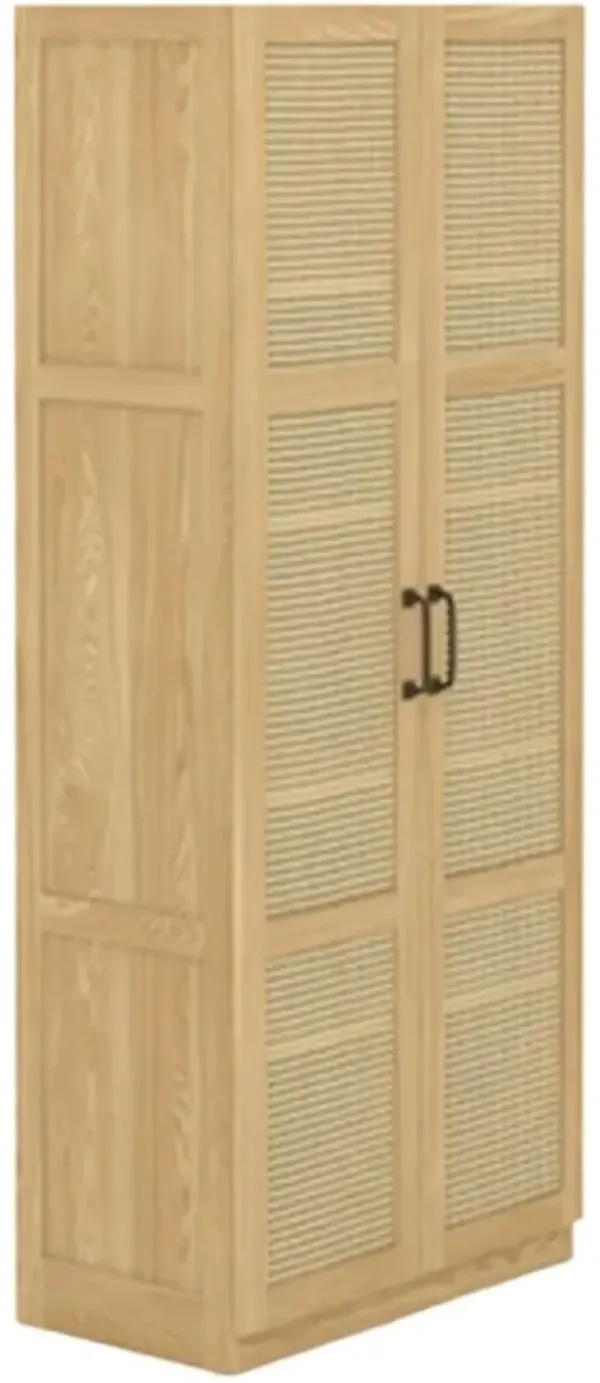 Sauder® Harmony Ash Rattan Door Storage Cabinet
