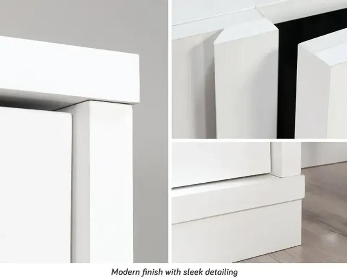 Sauder® Merton Hall White Swing-Out Storage Cabinet