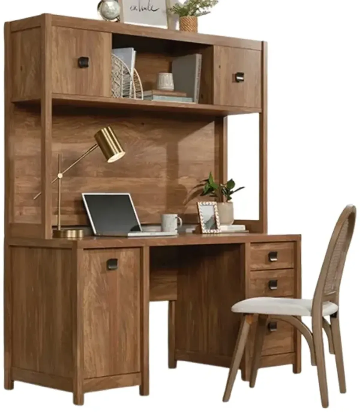 Sauder® Cannery Bridge® Sindoori Mango® Computer Desk with Hutch