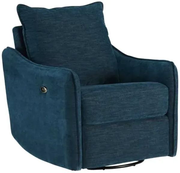 Signature Design by Ashley® McBurg Navy Swivel Power Recliner