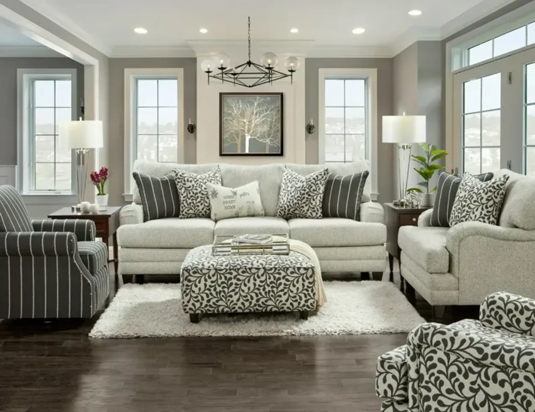 Fusion Furniture Basic Berber Accent Chair And A Half Big Sandy Home ...
