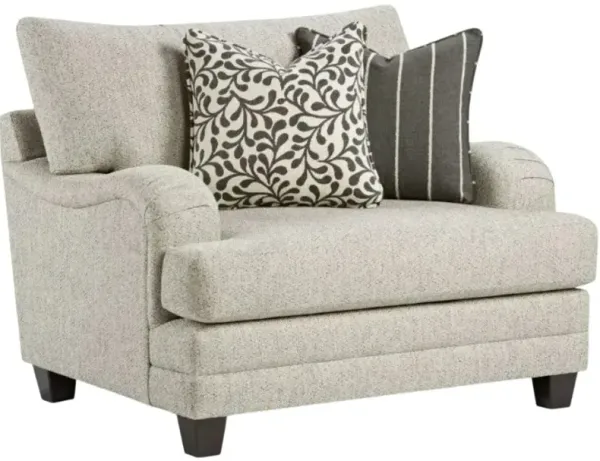 Fusion Furniture Basic Berber Gray 48'' Chair and a Half