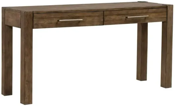 Liberty Furniture Broadmore Cobblestone Brown Console Table