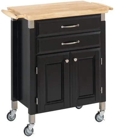 homestyles® Dolly Madison Black Kitchen Cart