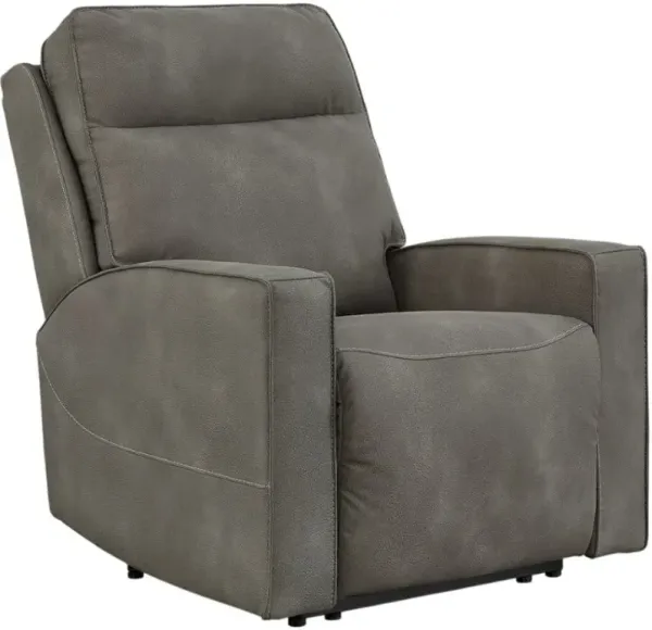Signature Design by Ashley® Next-Gen Durapella Slate 35" Power Recliner