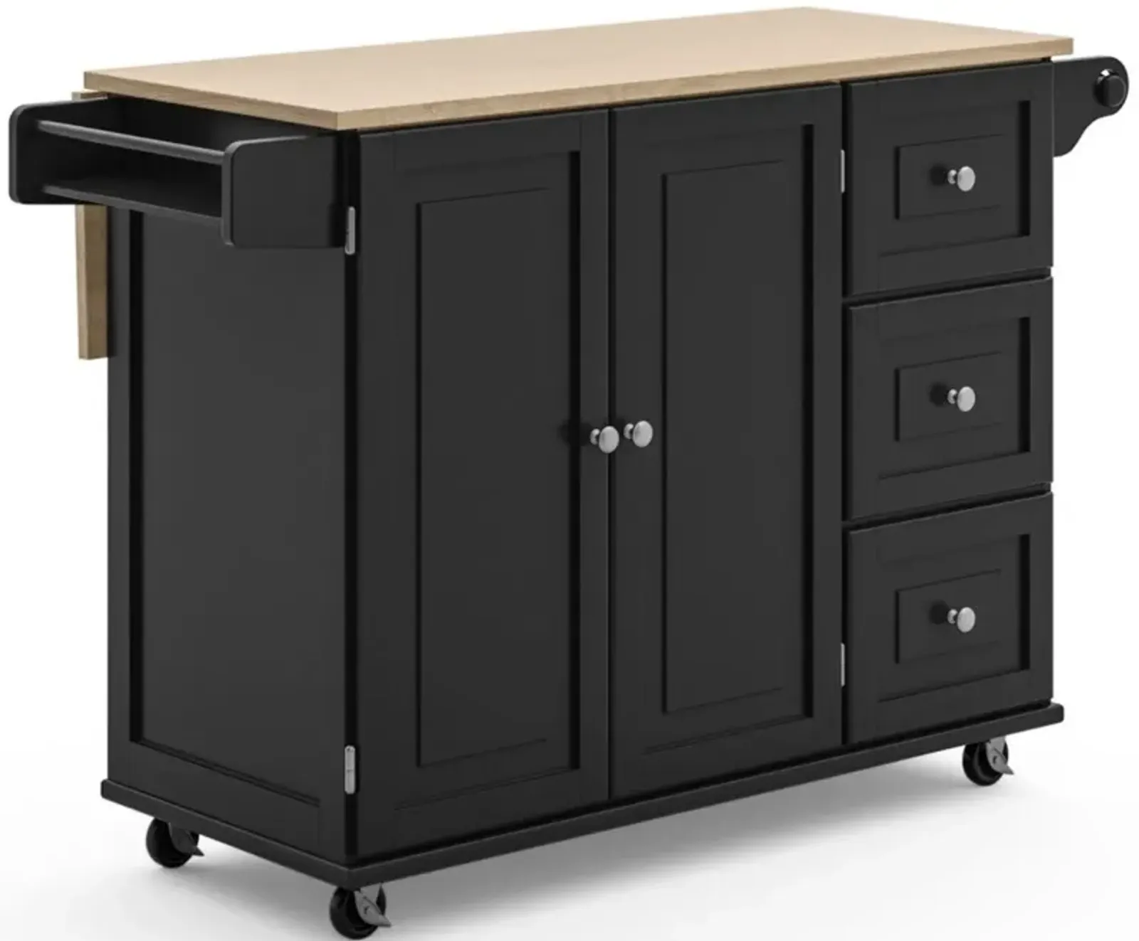 homestyles® Dolly Madison Black Kitchen Cart