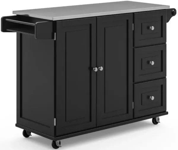 homestyles® Dolly Madison Black Kitchen Cart